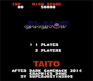 Arkanoid After Dark - Screenshot - Game Title Image