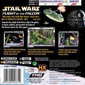 Star Wars: Flight of the Falcon - Box - Back Image