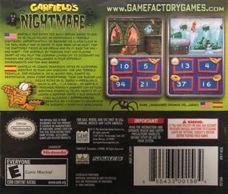 Garfield's Nightmare - Box - Back Image