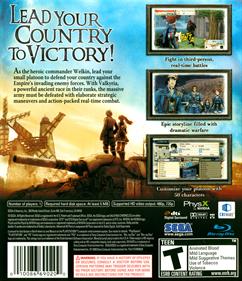 Valkyria Chronicles - Box - Back Image