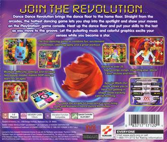 Dance Dance Revolution USA - Box - Back Image