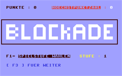 Blockade - Screenshot - Game Title Image