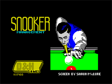 Snooker Management - Screenshot - Game Title Image