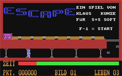Escape (S+S Soft) - Screenshot - Game Title Image