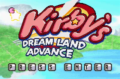 Kirby's Dream Land Advance - Screenshot - Game Title Image