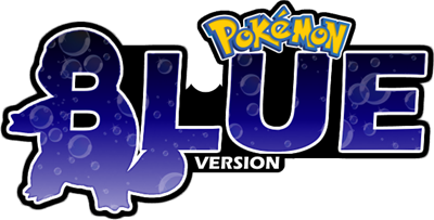 Pokémon Blue Version - Clear Logo Image