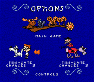 The Adventures of Rocky and Bullwinkle and Friends - Screenshot - Game Select Image