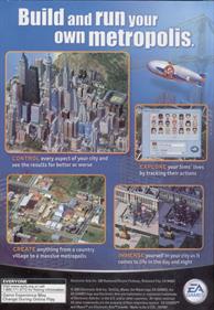 SimCity 4 - Box - Back Image