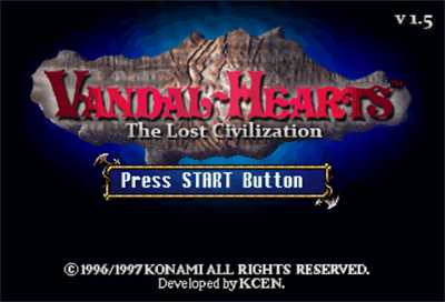 Vandal Hearts: Ushinawareta Kodai Bunmei - Screenshot - Game Title Image