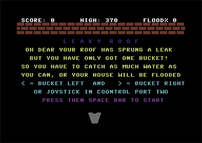 Leaky Roof - Screenshot - Game Title Image