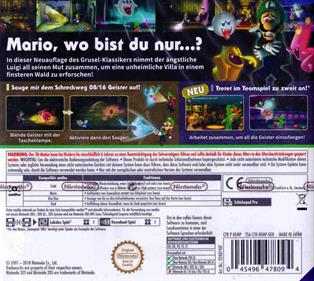 Luigi's Mansion - Box - Back Image