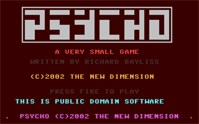 Psycho (The New Dimension) - Screenshot - Game Title Image