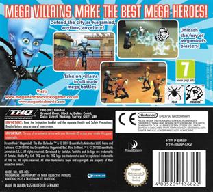 Megamind: The Blue Defender - Box - Back Image