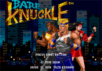 Streets of Rage - Screenshot - Game Title Image