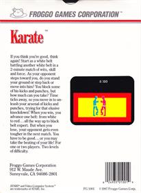 Karate - Box - Back - Reconstructed Image