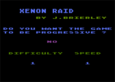 Xenon Raid - Screenshot - Game Select Image