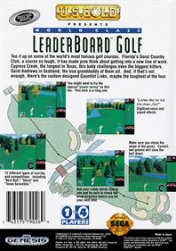 World Class Leaderboard Golf - Box - Back Image