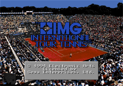 IMG International Tour Tennis - Screenshot - Game Title Image