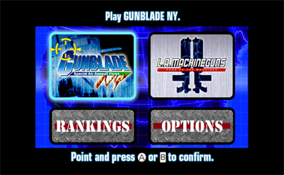 Gunblade NY & L.A. Machineguns: Arcade Hits Pack - Screenshot - Game Title Image