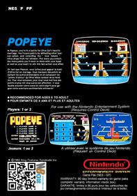 Popeye - Box - Back Image