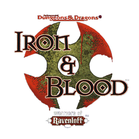 Advanced Dungeons & Dragons: Iron & Blood: Warriors of Ravenloft - Clear Logo Image