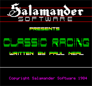 Classic Racing - Screenshot - Game Title Image
