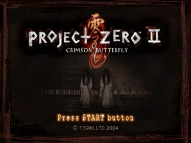 Fatal Frame II: Crimson Butterfly - Screenshot - Game Title Image