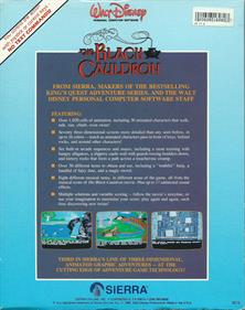 The Black Cauldron - Box - Back Image