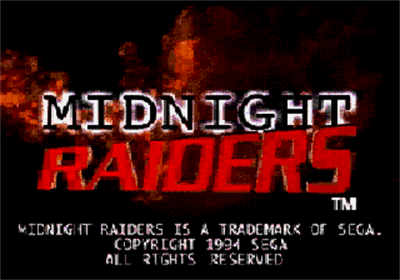 Midnight Raiders - Screenshot - Game Title Image