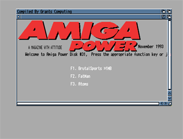 Amiga Power #31 - Screenshot - Game Select Image