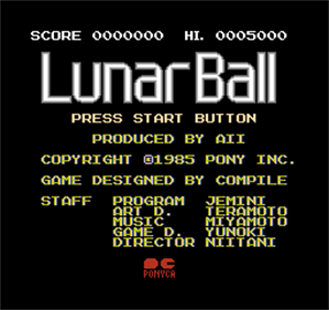 Lunar Pool - Screenshot - Game Title Image