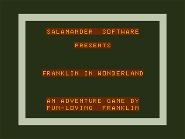 Franklin in Wonderland - Screenshot - Game Title Image