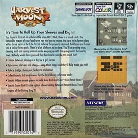 Harvest Moon 2 GBC - Box - Back Image