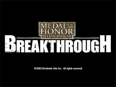 Medal of Honor: Allied Assault: Breakthrough - Screenshot - Game Title Image