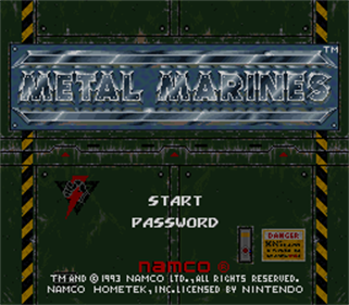 Metal Marines - Screenshot - Game Title Image