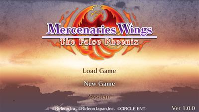 Mercenaries Wings: The False Phoenix - Screenshot - Game Title Image