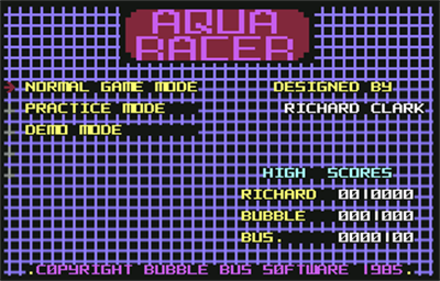Aqua Racer - Screenshot - Game Title Image