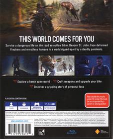 Days Gone - Box - Back Image