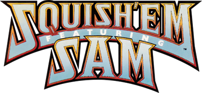 Squish 'Em Featuring Sam - Clear Logo Image