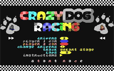 Crazy Dog Racing - Screenshot - Game Title Image