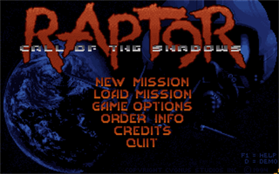 Raptor: Call of the Shadows - Screenshot - Game Title Image