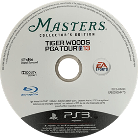 Tiger Woods PGA Tour 13: Masters Collector's Edition - Disc Image