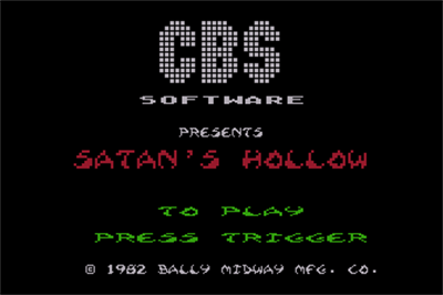 Satan's Hollow - Screenshot - Game Title Image