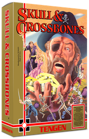 Skull & Crossbones - Box - 3D Image