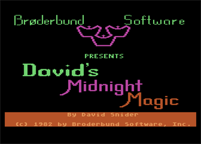 David's Midnight Magic - Screenshot - Game Title Image