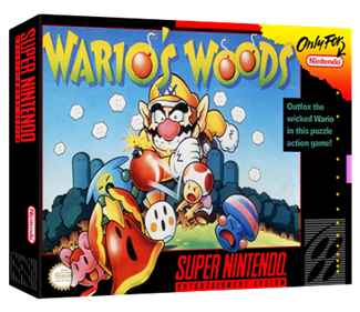 Wario's Woods - Box - 3D Image