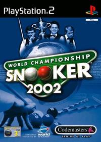 World Championship Snooker 2002 - Box - Front Image