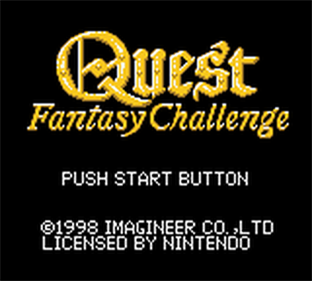 Quest: Fantasy Challenge - Screenshot - Game Title Image