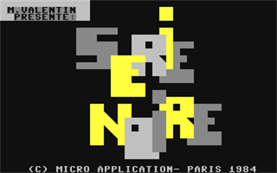 Série noire - Screenshot - Game Title Image