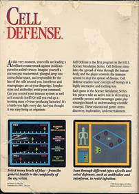 Cell Defense - Box - Back Image
